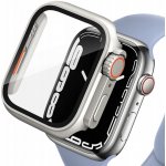 Pouzdro 2v1 + tvrzené sklo pro Apple Watch 7/8 45MM, stříbrné | Zboží Auto