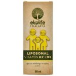 Ekolife Natura Liposomal Vitamin K2 + D3 Meruňka 60 ml – Hledejceny.cz
