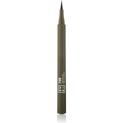 3INA The Color Pen Eyeliner oční linky ve fixu 759 Olive green 1 ml