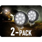 TruckLED ☼ Led Epistar Pracovní Světlo, 27W, Kulaté 2200lm, 12/24V, IP67/2-PACK! [L0076] – Hledejceny.cz