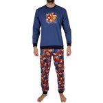 Cornette 456/174 Pumpkin pánské pyžamo dlouhé modré – Zboží Dáma
