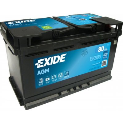 EXIDE Start-Stop AGM 12V 80Ah 800A EK800 – Sleviste.cz