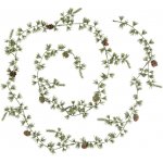 Ib Laursen Dekorativní girlanda s šiškami Cedar 180 cm, zelená barva, plast – Zboží Dáma