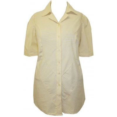 Dámská žlutá košile košile s elastanem A1726 – Zboží Mobilmania
