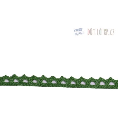 Krajka paličkovaná zelená, šíře 8 mm – Hledejceny.cz