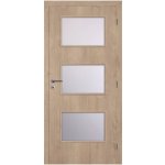 Solodoor Etta 6, 80 P, 850 × 1985 mm, fólie, pravé, dub Western, prosklené 282060506521 – Sleviste.cz