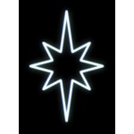 EFD09 DecoLED LED světelný motiv hvězda ledově bílá 80x50cmS1 – Hledejceny.cz