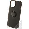 Pouzdro a kryt na mobilní telefon 1Mcz Grip Ring ochranný s držákem na prst Apple iPhone 15 černé