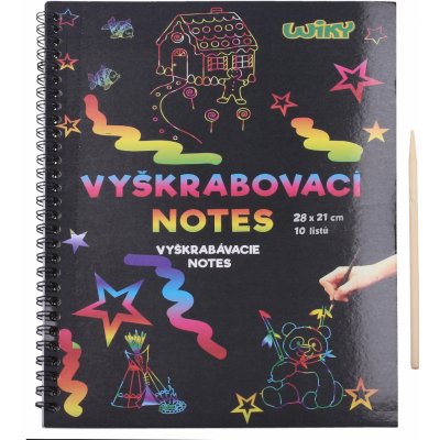 Vyškrabovací notes 28x21 10listů – Zboží Mobilmania