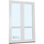 Kömmerling balkonové dveře 70 AD O+OS klapačka s příčkou pravé bílá 120 x 210 cm jednostranná klika + madýlko + PVC rám – Hledejceny.cz