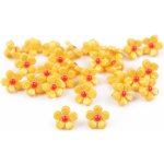 Plastový knoflík - Kytička 11mm Barva: Žlutá – Zboží Dáma