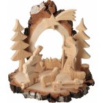 ČistéDřevo Dřevěný betlém s kůrou XXIX – Zboží Dáma