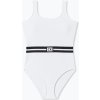 Calvin Klein Scooped One Piece-RP KW0KW00985-YCD Bílá