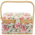 ORION Kazeta na šití dřevo/polyester 24x18 cm KVĚT – Zboží Dáma