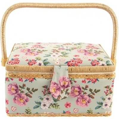 ORION Kazeta na šití dřevo/polyester 24x18 cm KVĚT – Zboží Dáma