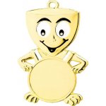Medaile zlatá smajlík obličej – Zboží Dáma