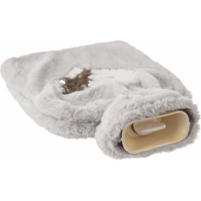 Orion Termofor guma/polyester glitter SRDCE 1,6 l šedá – Zbozi.Blesk.cz