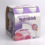 NUTRIDRINK MULTI FIBRE S PŘÍCHUTÍ JAHODOVOU POR SOL 4X200ML – Hledejceny.cz