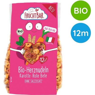 Fruchtbar Bio srdíčka s mrkví, řepou a pšenicí 300 g – Zboží Dáma