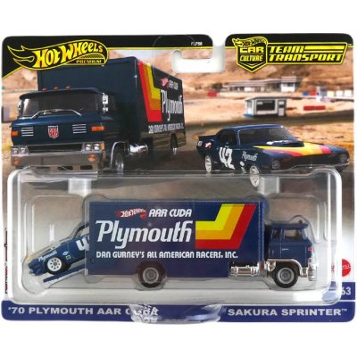 Hot Wheels Premium Car Culture 70 Plymouth AAR Cuda a Sakura Sprinter – Zbozi.Blesk.cz