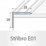 Profil Team Schodová hrana zlato E00 1,2 m 25x20mm – Zboží Mobilmania