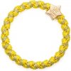 Gumička do vlasů By Eloise London Gold Star Woven barva Navy Shimmer