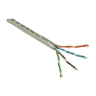 Planet KAB-UTP5E-D-LSO-GR-P UTP, drát, 4pár, Cat 5e, LS0H, 305m