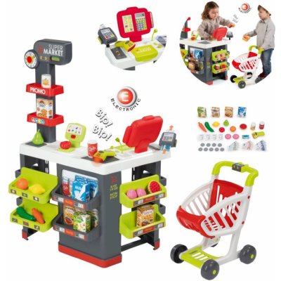 Smoby Supermarket šedo-zelený – Zboží Mobilmania