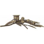 Bloomingville Kovový svícen Mirabel, zlatá barva, kov – Zboží Dáma