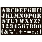 Šablona 10x15cm abeceda a čísla tlustá – Zboží Mobilmania