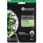 Garnier Pure Charcoal černá textilní maska s extraktem z černého čaje 28 g – Zboží Dáma