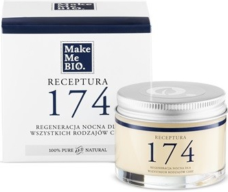 Recenze Make Me Bio Receptura 174 regenerační noční krém pro všechny typy  pleti 100% Pure and Natural 50 ml - Heureka.cz