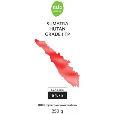 Fairobchod Bio káva Sumatra Hutan Grade 1 TP zrnková 250 g – Hledejceny.cz