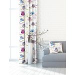 Zatemňovací závěsy Blackout Sova růžová 145x170 s kroužky - 145x170cm P361038-101 – Hledejceny.cz