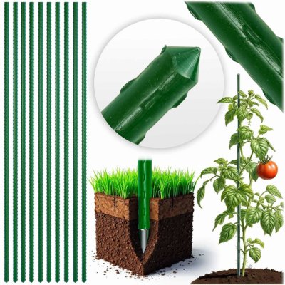 Plonos Opěrná tyč pro rostliny 180 cm zelená 10 ks PL-940 – Hledejceny.cz