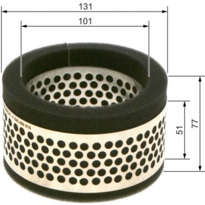 Vzduchový filtr BOSCH F 026 400 610 – Hledejceny.cz
