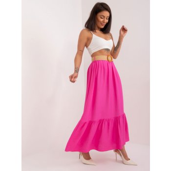 Italy Moda volánová maxi sukně mi-sd-10917.96 dark pink