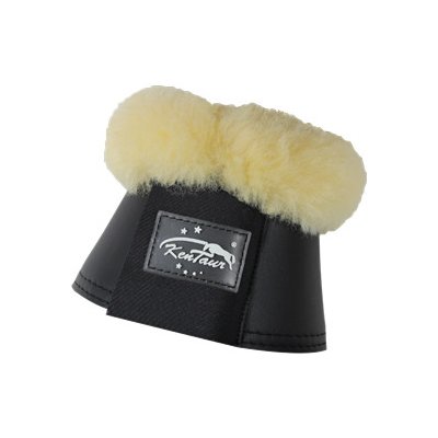 Kentaur Zvony z plastické kůže s umělým beránkem černá – Zboží Dáma