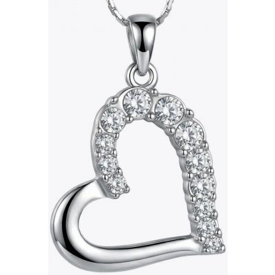 Elanis Jewel Dámský náhrdelník velké srdce s čirými krystaly Swarovski® EJ00032 – Hledejceny.cz