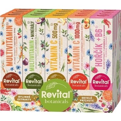 Revital Botanicals Mix Box s bylinnými extrakty 5 x 4 x 20 šumivých tablet – Hledejceny.cz