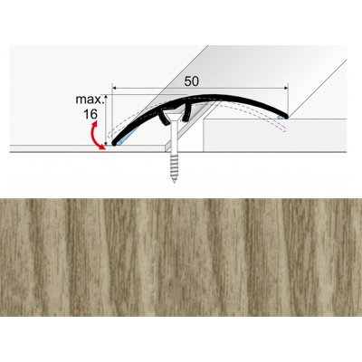 Profil Team přechodová narážecí Dub arctic E904 50 mm 2,7 m – Hledejceny.cz