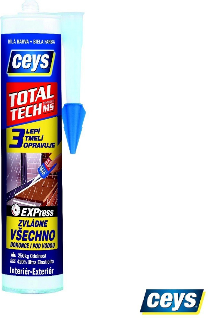 Lepidlo a tmel Ceys Total Tech express transparentní 125 ml