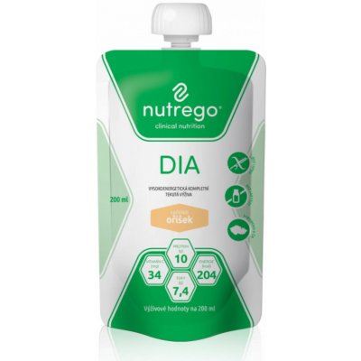 NUTREGO DIA S PŘÍCHUTÍ OŘÍŠEK POR SOL 12X200ML – Hledejceny.cz