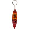 Přívěsky na klíče Přívěsek na klíče Indonésie dřevo Hawai surf červený s palmou