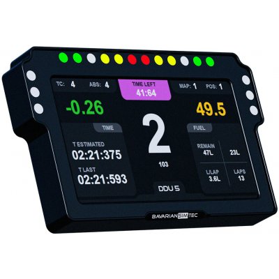 BavarianSimTec DDU5 - 5" Simracingový Dashboard s LED – Zboží Mobilmania
