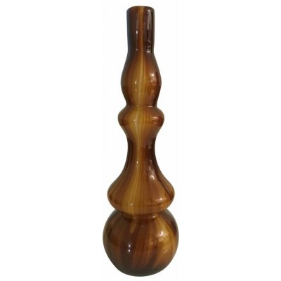 Skleněná váza flétna hnědá, výška 46 cm – Hledejceny.cz