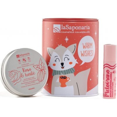 laSaponaria Dárková kosmetická sada Pokladnička (2 ks) - Polární liška - péče o rty a ruce Varianta: Polární liška - péče o rty a ruce – Zboží Dáma