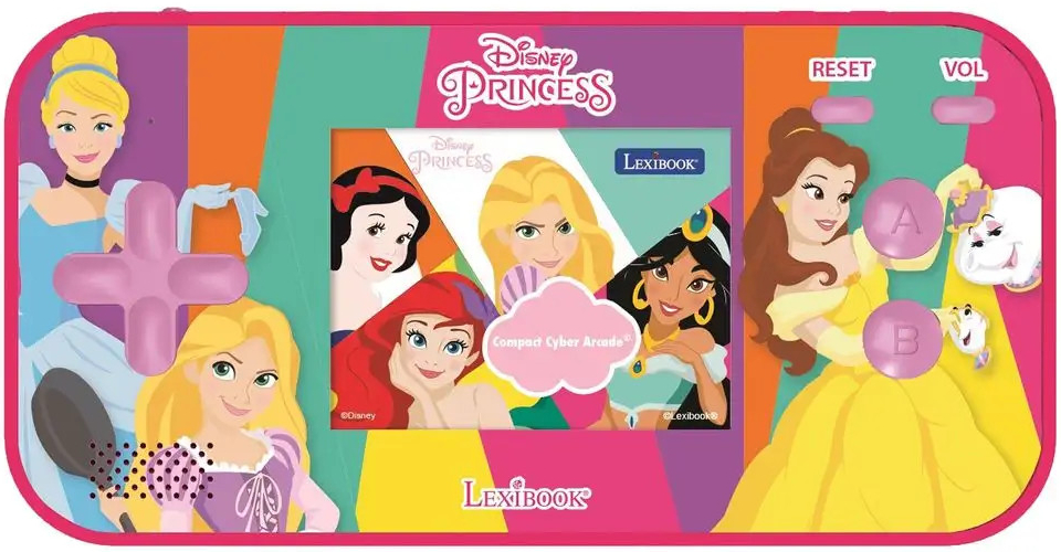 LEXIBOOK Electronic Games JL2360DP Disney Princess Console Arcade Center