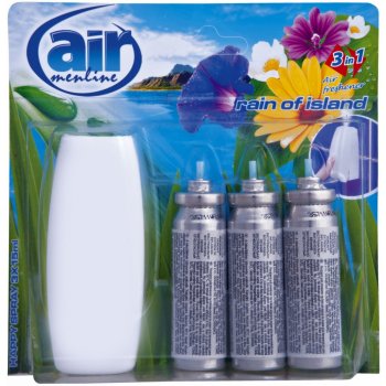 Air osvěžovač spray strojek Rain of Island + náhradní náplň 3 x 15 ml