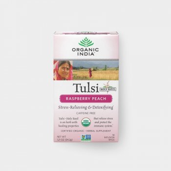 Organic India Tulsi OVOCNÝ S IBIŠKEM A ČERNÝM BEZEM 18 sáčků